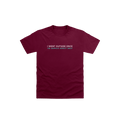 Maroon Printed Kids T-Shirt Front