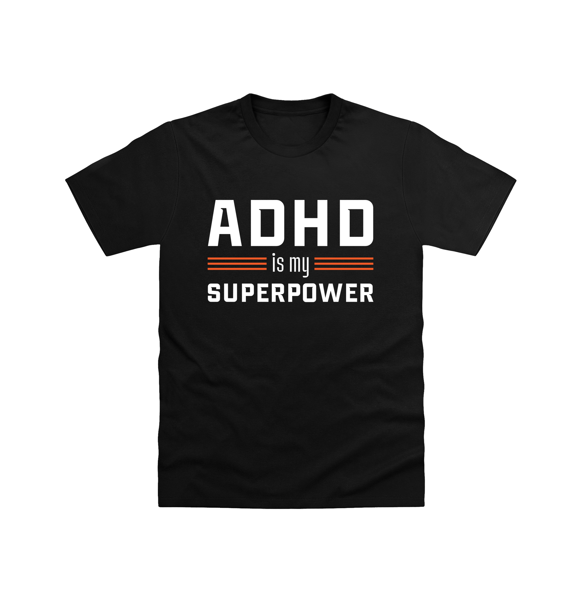 Black Printed T-shirt Front