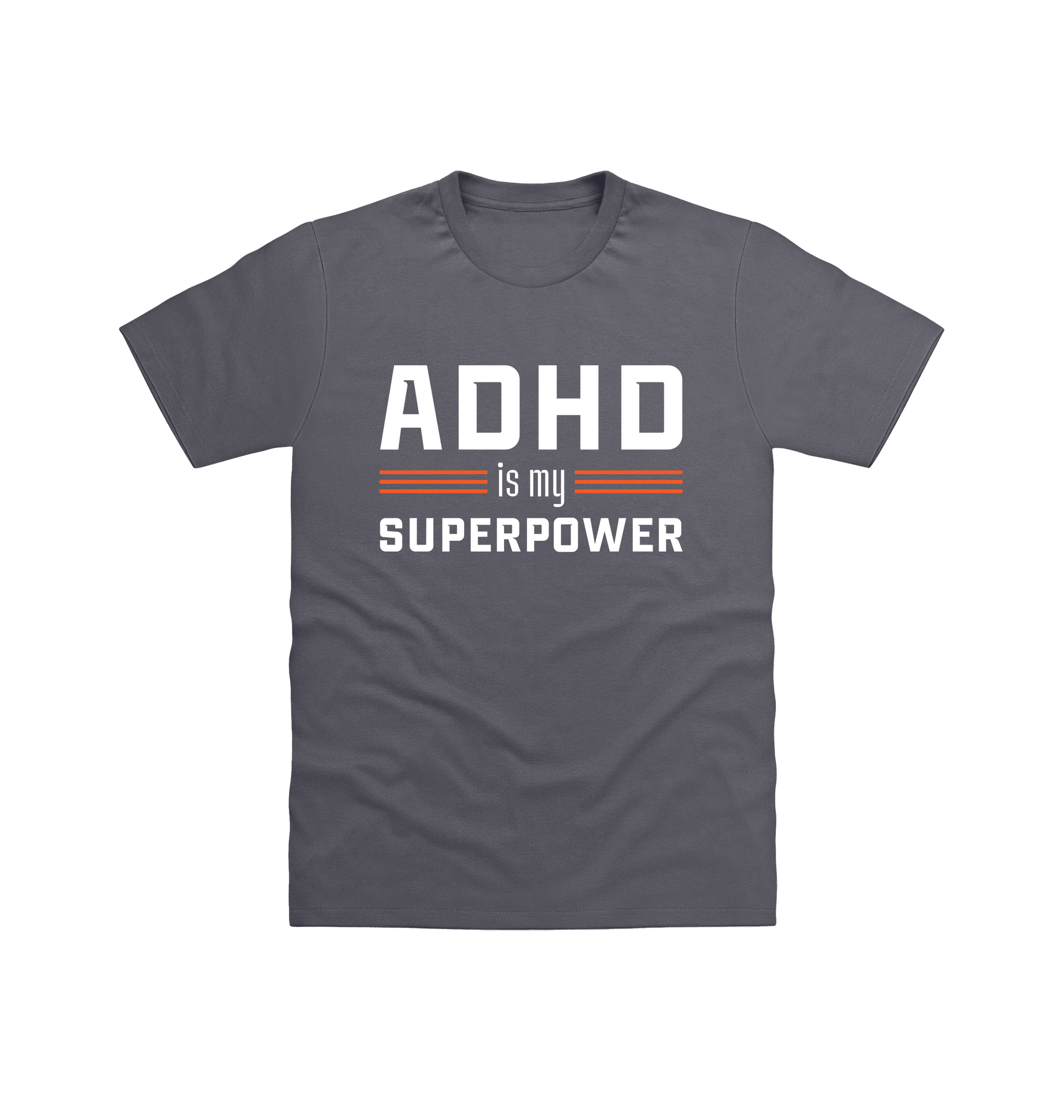 Charcoal Printed T-shirt Front