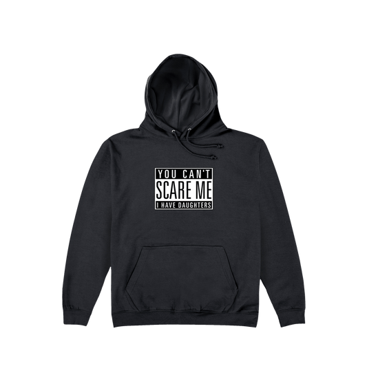 Jet Black Printed Hoody Front