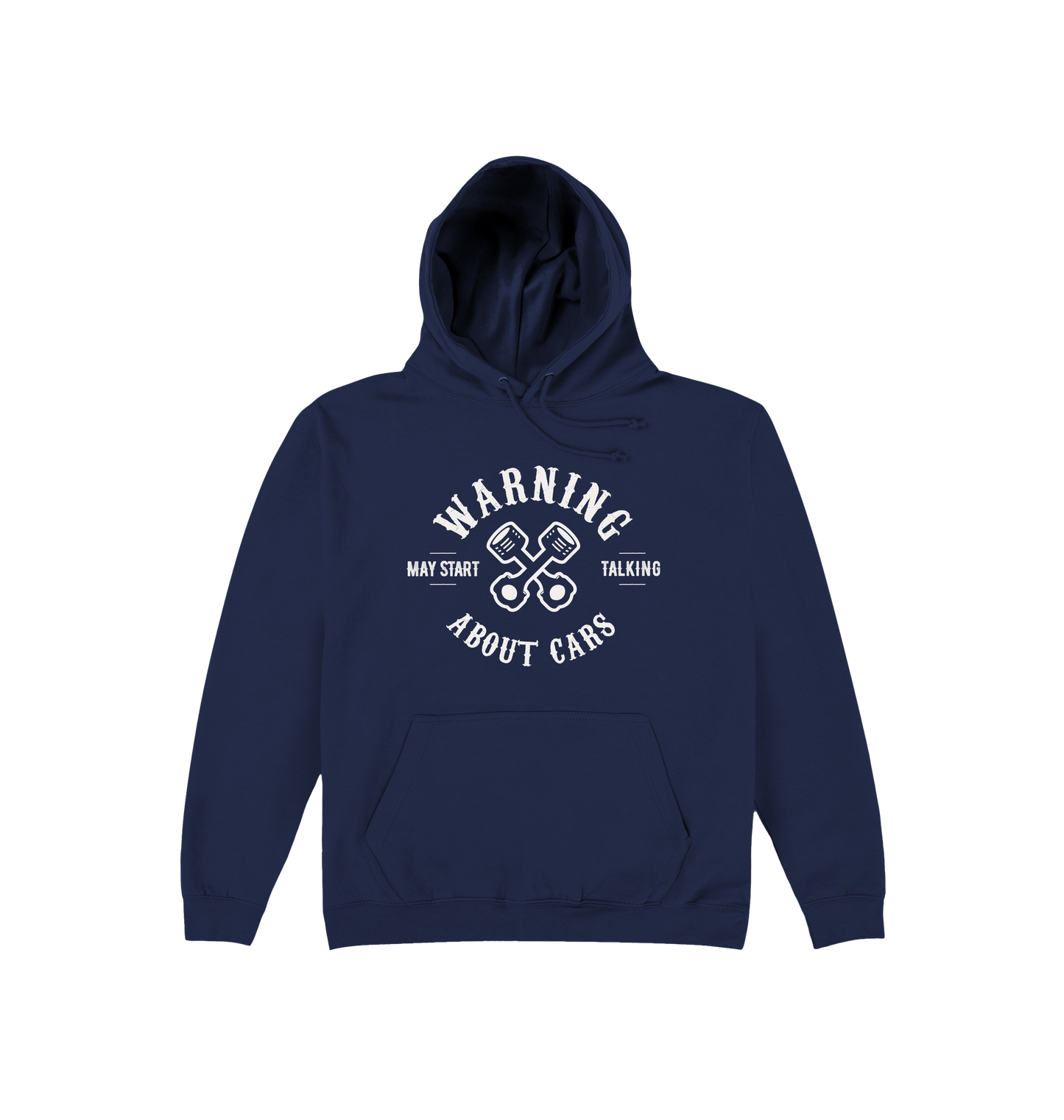 Oxford Navy Printed Hoody Front