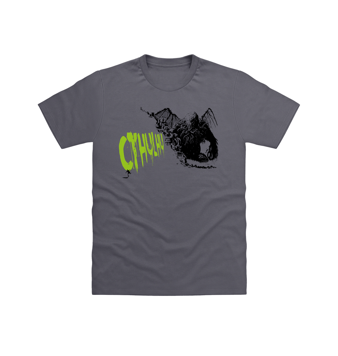 Charcoal Printed T-shirt Front