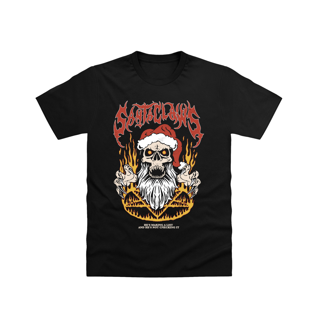 Black Printed T-shirt Front