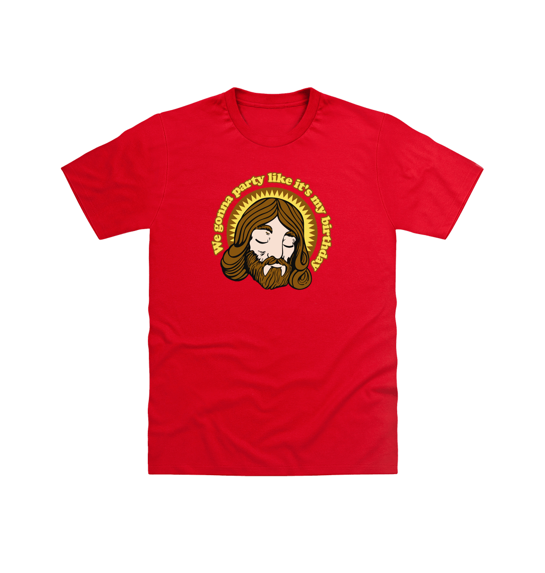 Red Printed T-shirt Front