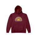 Burgundy Printed Hoody Front