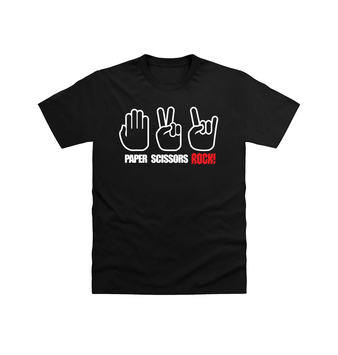 Black Printed T-shirt Front