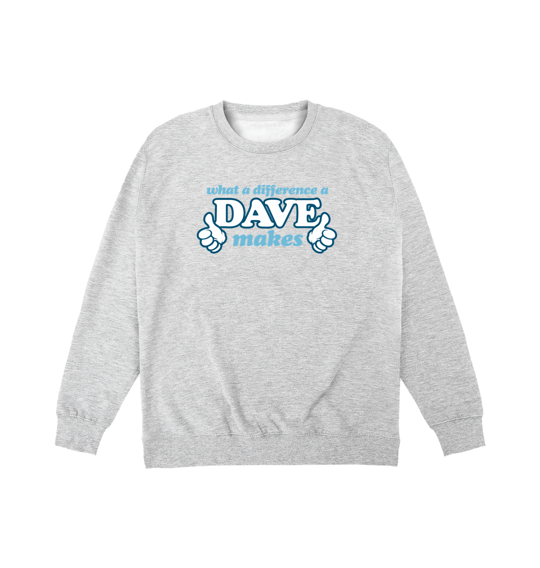 Heather Grey Printed Sweater Front