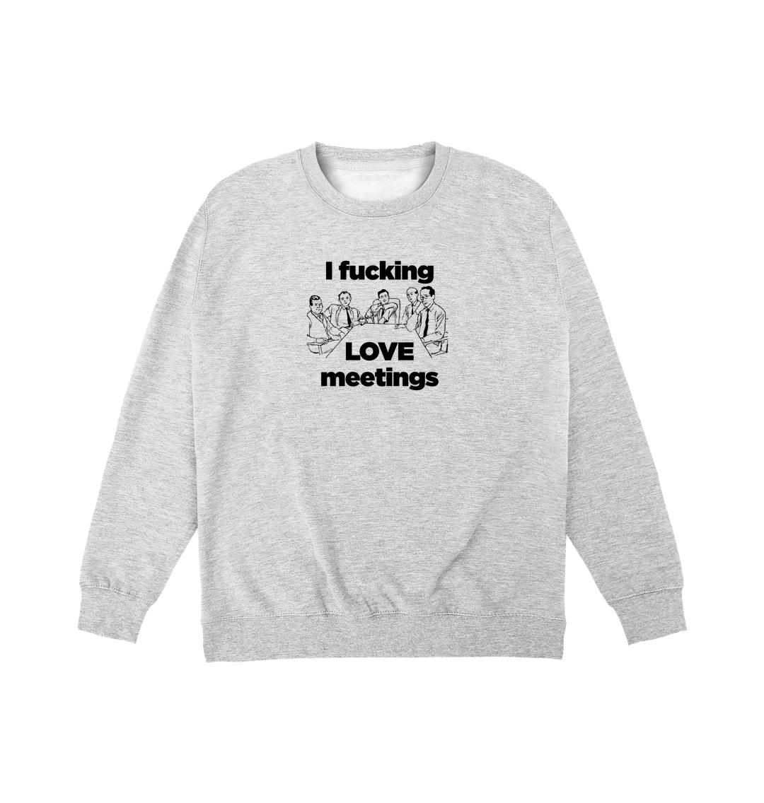 Heather Grey Printed Sweater Front