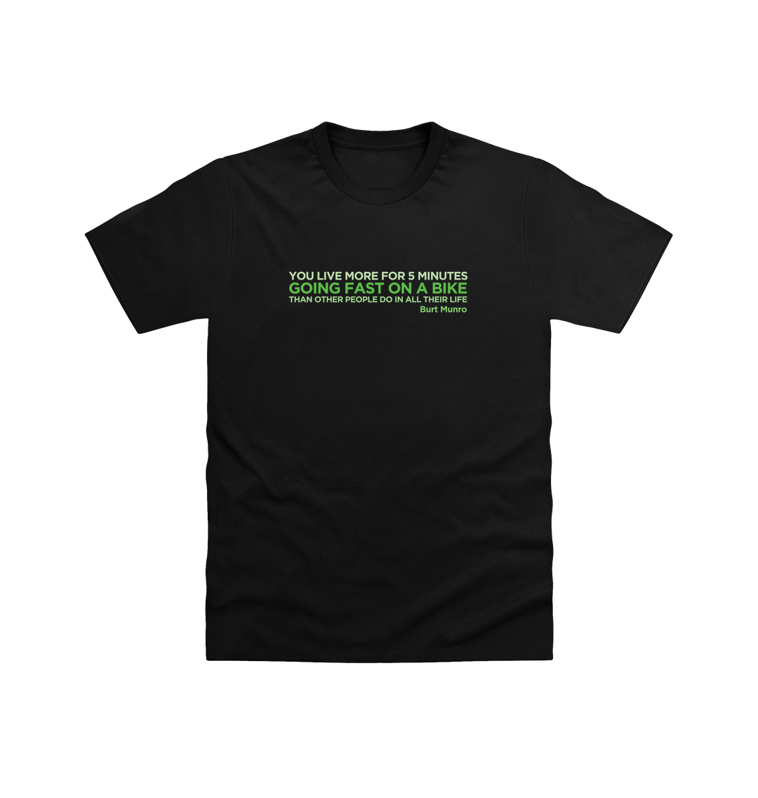 Black Printed T-shirt Front