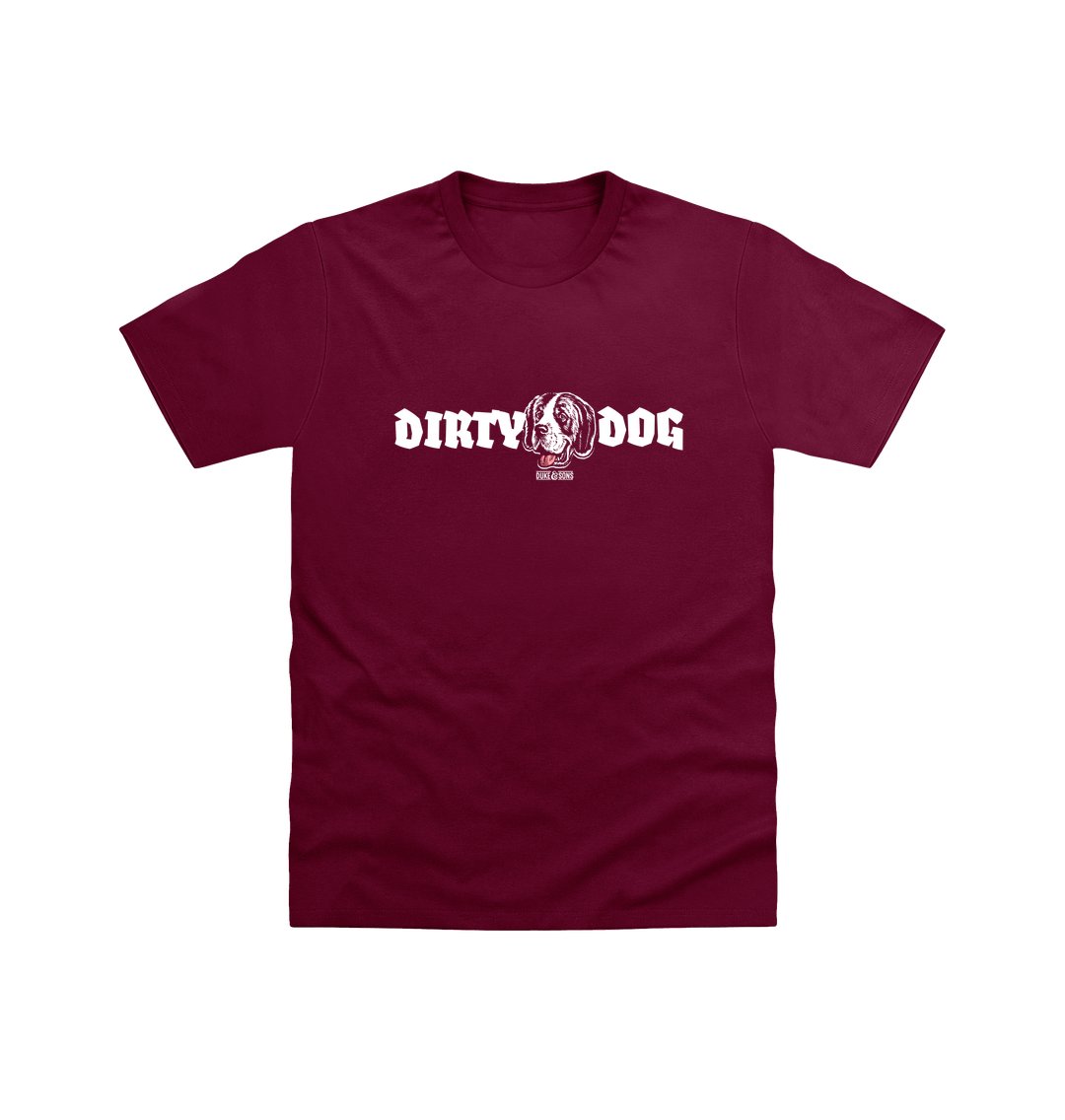 Maroon Printed T-shirt Front