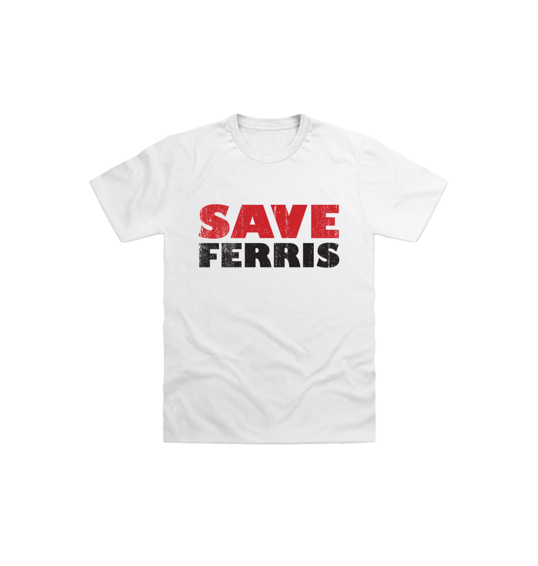 White Printed Kids T-Shirt Front