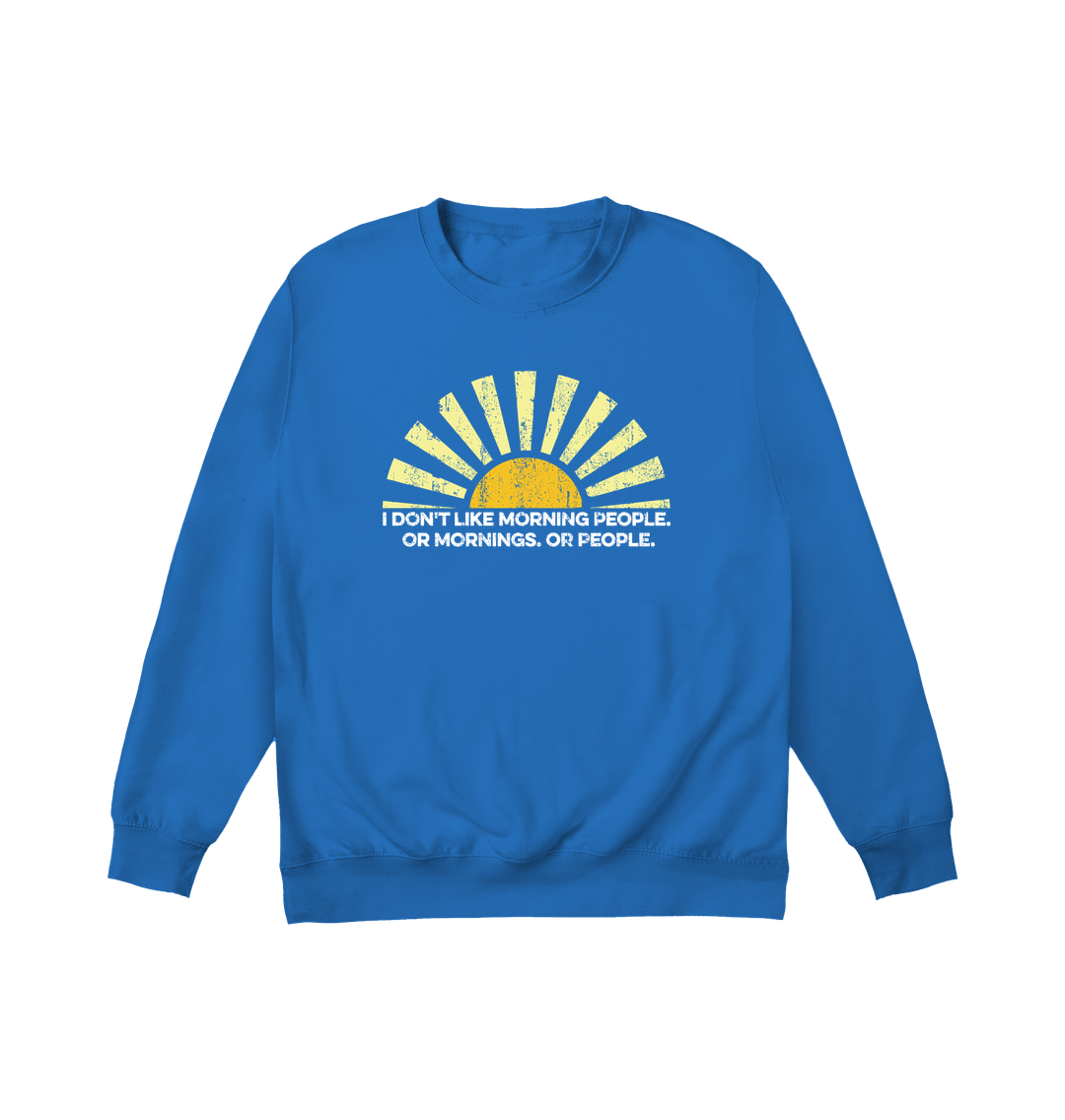 Sapphire Blue Printed Sweater Front