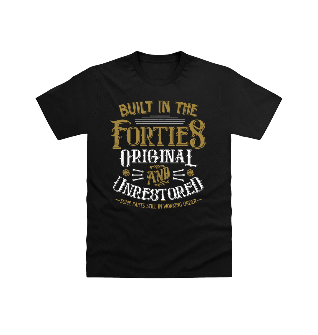 Black Printed T-shirt Front