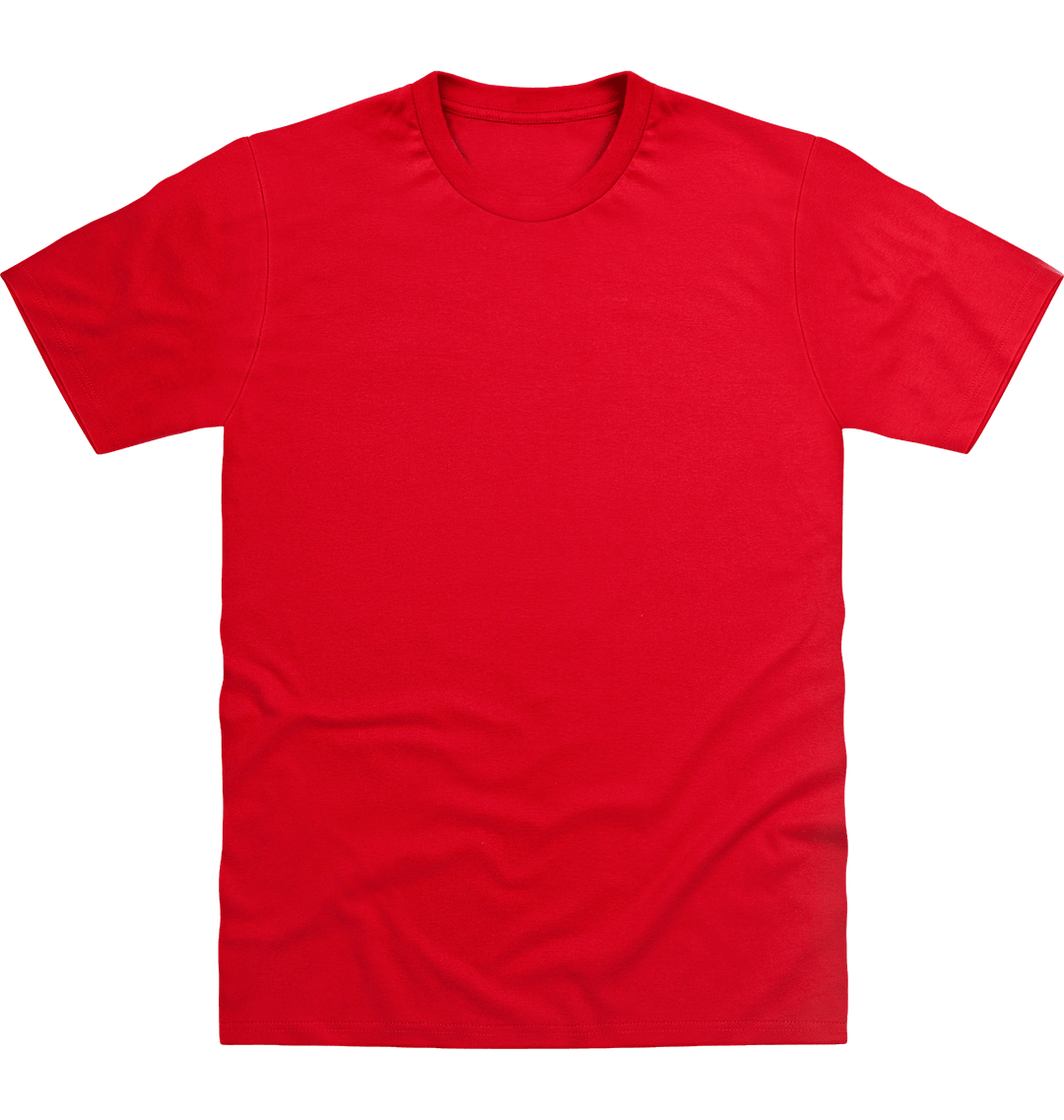 Fire Red Printed T-shirt Front