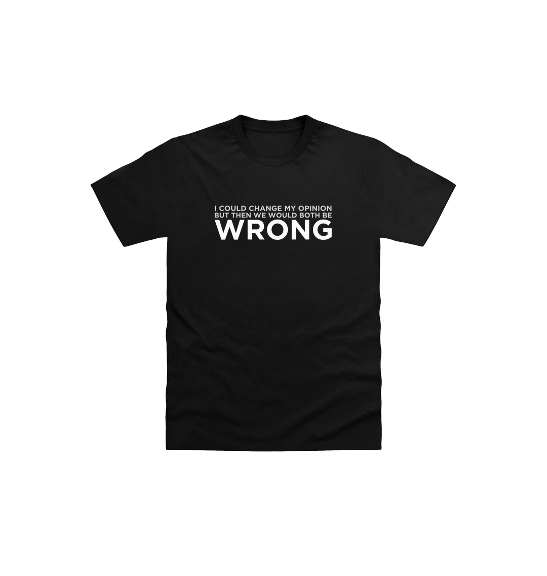 Black Printed Kids T-Shirt Front